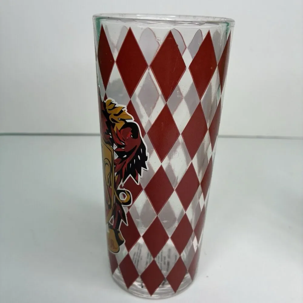Harry Potter House Crests 2 Piece 10oz Glass Tumbler Set 20th Anniversary